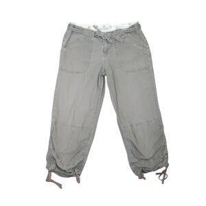 Vintage 90s Unionbay Taupe Brown Low Rise Cargo Capri Crop Pants 3